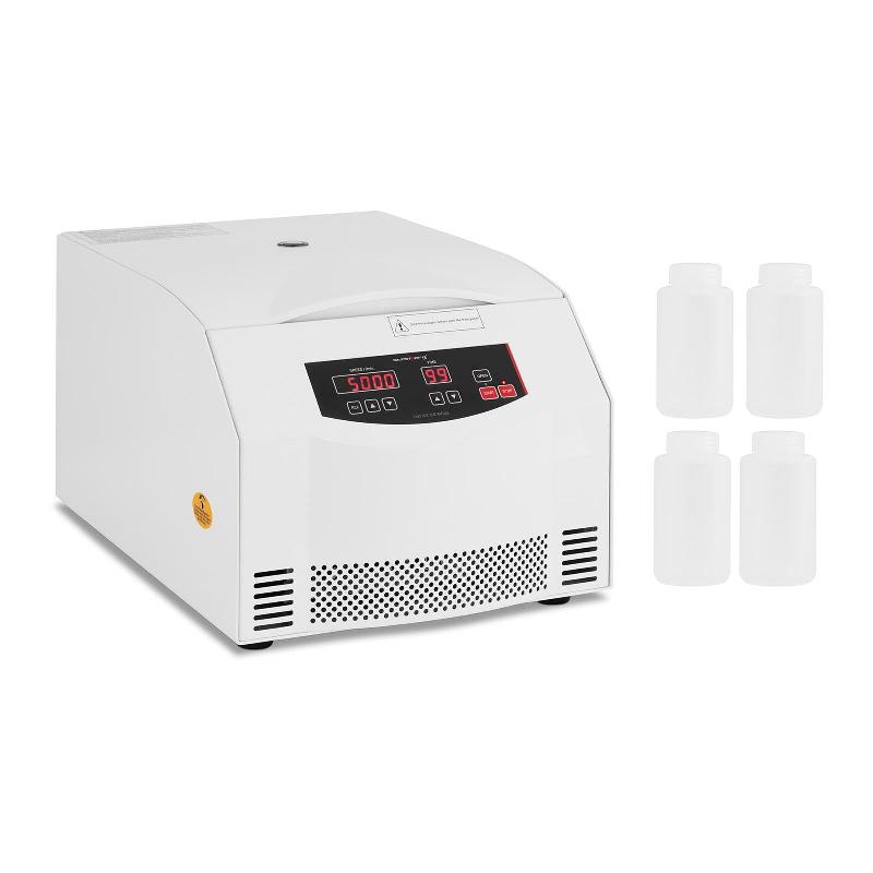 Centrifugeuse électrique de laboratoire - Mini centrifugeuse de paillasse pour biologie (500 W, 4 tubes de 250 ml, FCR 4 420 xg, 300-5 000 tr/min, minuterie 0-99 min) 14_0005824_0