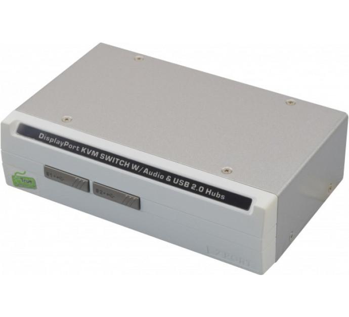 Switch KVM de bureau DisplayPort/USB/Audio - 2 ports avec câbles pieuvres combinés 63062_0