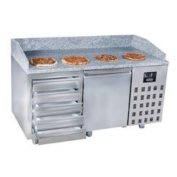 Meuble à Pizza à 1 Porte et 5 Tiroirs - 380 L - CombiSteel - inox COM-7489.5230_0