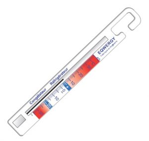 Thermomètres à liquide pour réfrigérateur et congélateur - EQWERGY - EQ0386 - Thermomètre à alcool avec zones de température idéales_0