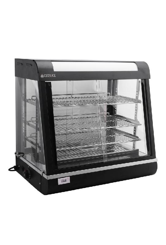 Vitrine chauffante 3 niveaux avec portes coulissantes avant/arrière 110 l - 660x437x655 mm - FM-26-CT_0