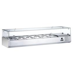 A.C.L - Présentoir réfrigéré à poser vitré droit 1500mm profondeur 395 mm - 3701647300276_0