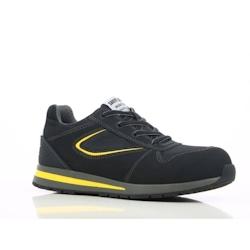 Baskets de sécurité Turbo S3 SRC noir/jaune - Embout composite, cuir hydrofuge - Safety Jogger T.44_0