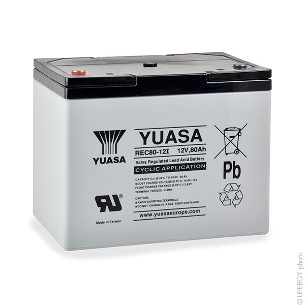 Batterie plomb AGM YUASA REC80-12 - 12V 80Ah M6-F - Quantité 1_0