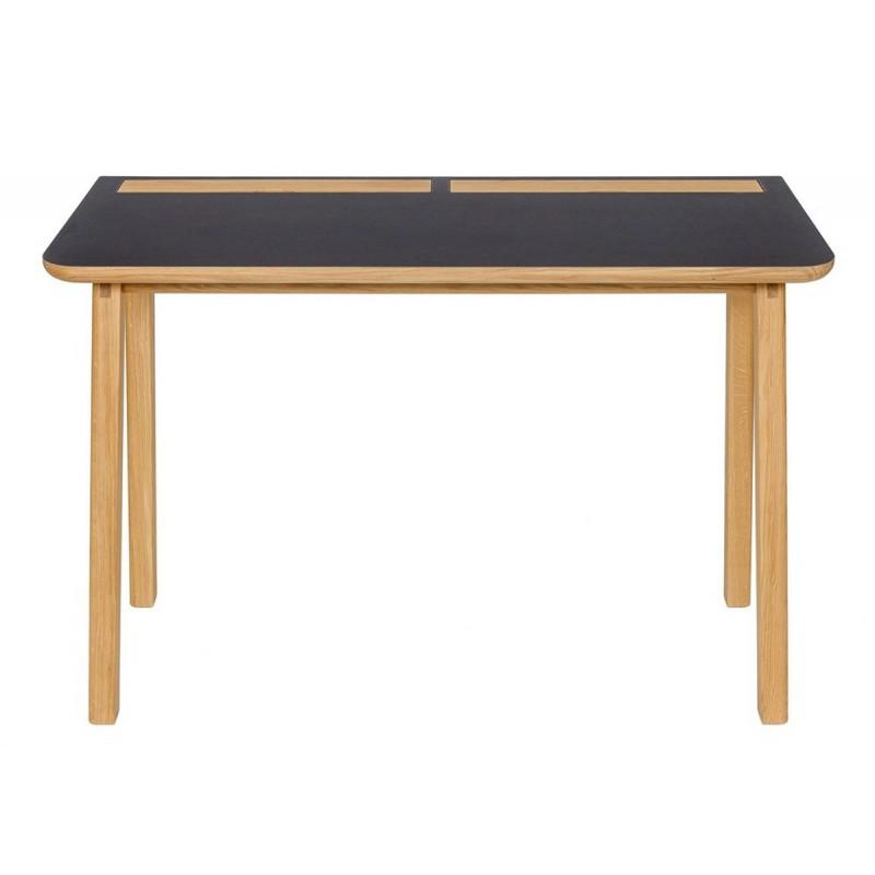 BUREAU DESIGN KOTA 115CM CHÊNE & NOIR - PARIS PRIX_0