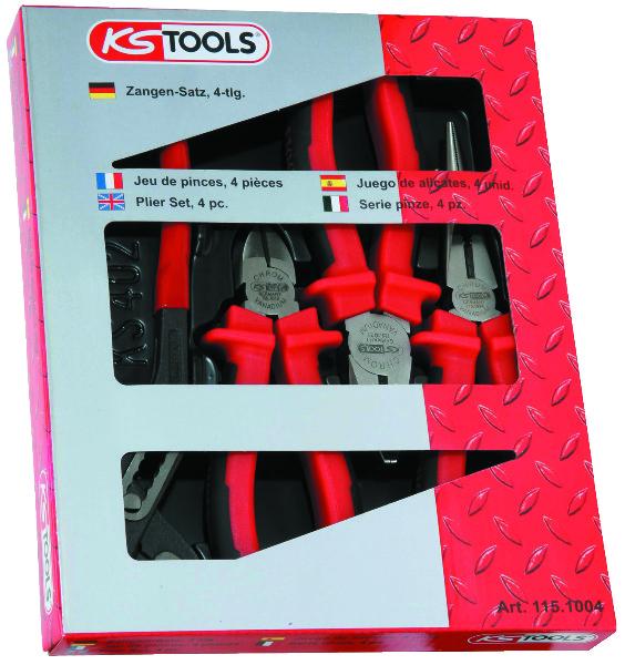 COFFRET 4 PINCES ERGOTORQUE KS TOOLS