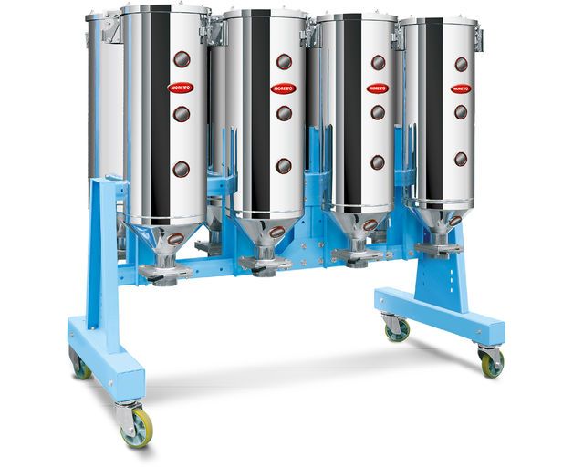 CS Trolley Châssis Master - Silo de stockage modulaire - Moretto - Acier inoxydable - 50 dm³ chacune_0