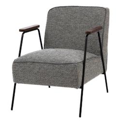 Fauteuil Huggy chiné gris -  Autre Tissu Amadeus 60x76 cm - gris 3520071907239_0