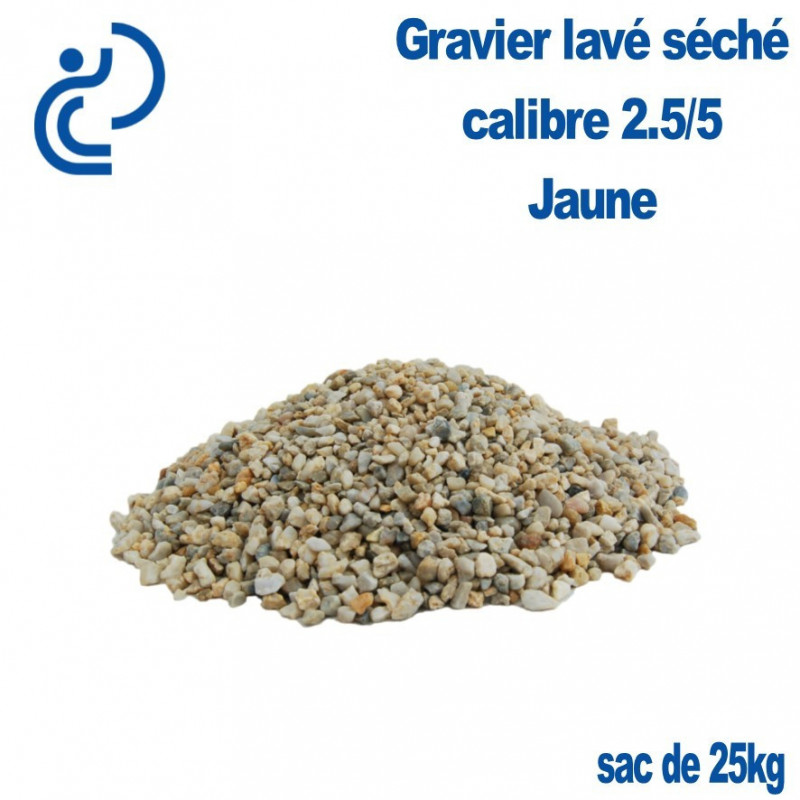 Gravier Concassé Lavé Séché Marbre Jaune 2.5/5 - Sac de 25kg - Utilisation Intérieure et Extérieure_0