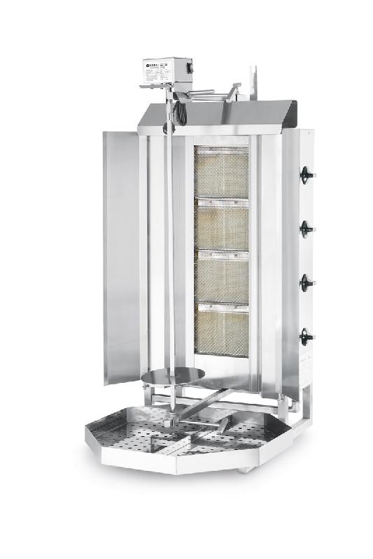 Grill à gaz à kebab Profi Line - 226001 - Cuisine professionnelle - 470x550x(H)1150 mm_0