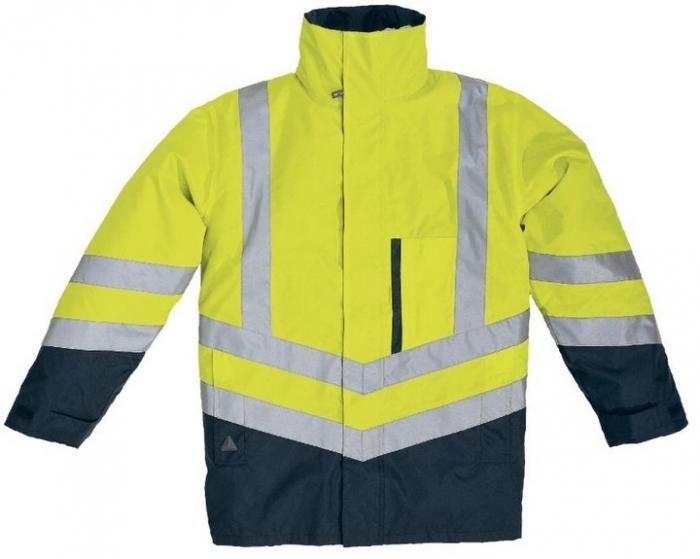 PARKA HAUTE VISIBILITÉ POLYESTER 4 EN 1 JAUNE FLUO OPTIMUM