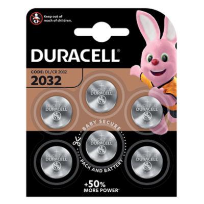 Piles Boutons Duracell Lithium DL / CR 2032, lot de 6_0