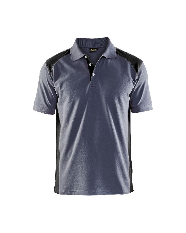 Polo 3324 piqué peinture industrie - Blaklader - col côtelé, coutures renforcées, 60% coton 40% polyester_0
