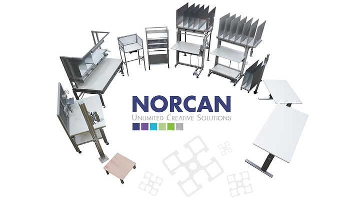 Poste de travail modulaire, ergonomique et évolutif NORCAN_0