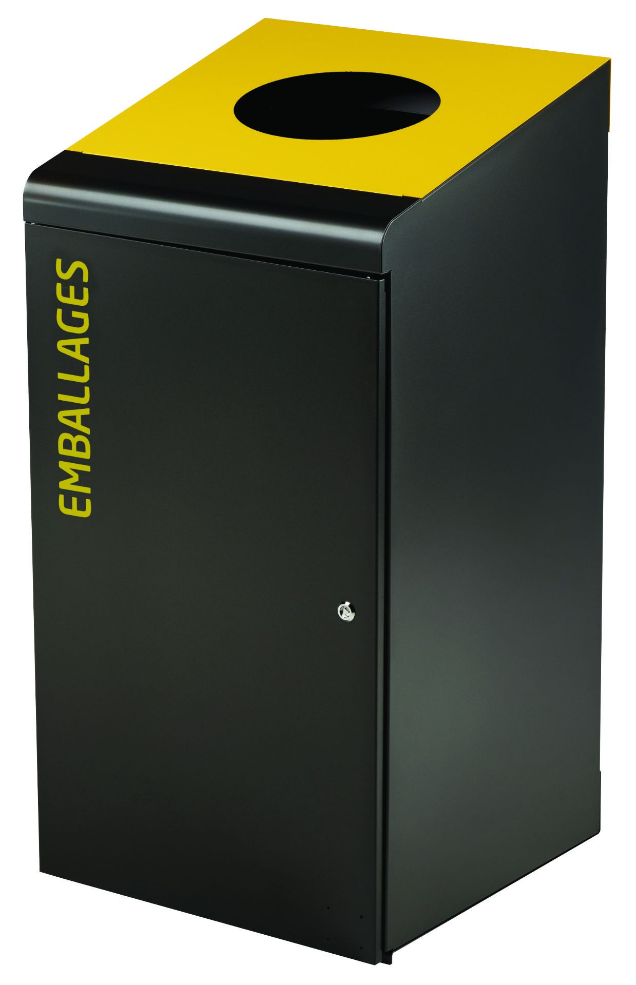 Poubelle tri sélectif TRIPOZ 120L emballages - jaune_0