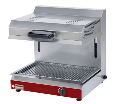 Salamandre électrique 220V plafond mobile Diamond - double zone de chauffe - tout inox - 3000W_0