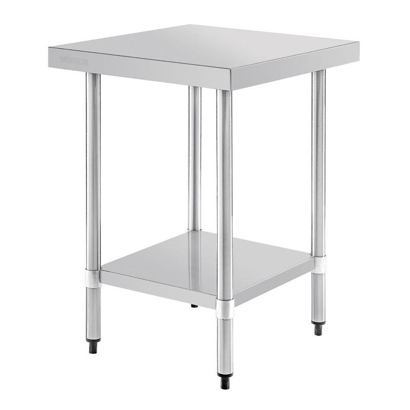 Table de préparation sans rebord en acier inoxydable 600 x 600mm - T389_0