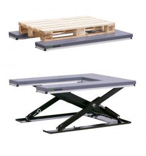 Table élévatrice extra-basse avec plateau en U – Norme EN1570 – Charge 1000kg_0