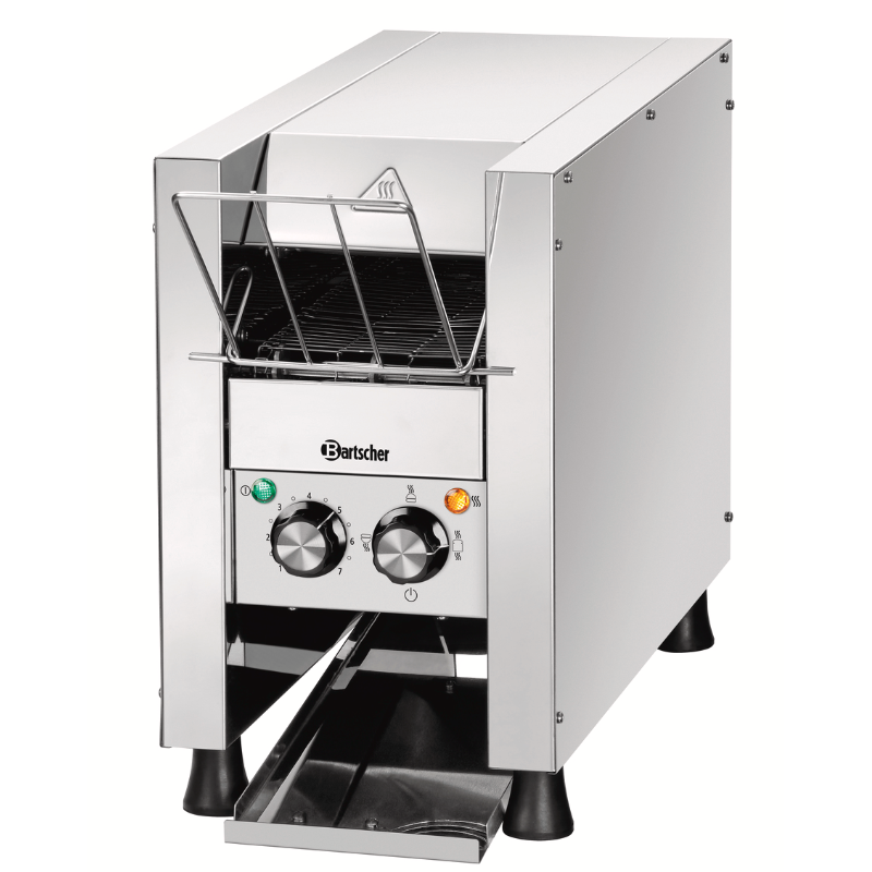 Toaster à convoyeur Mini-XS - Compact en inox - Jusqu'à 90 tranches par heure - Bartscher_0