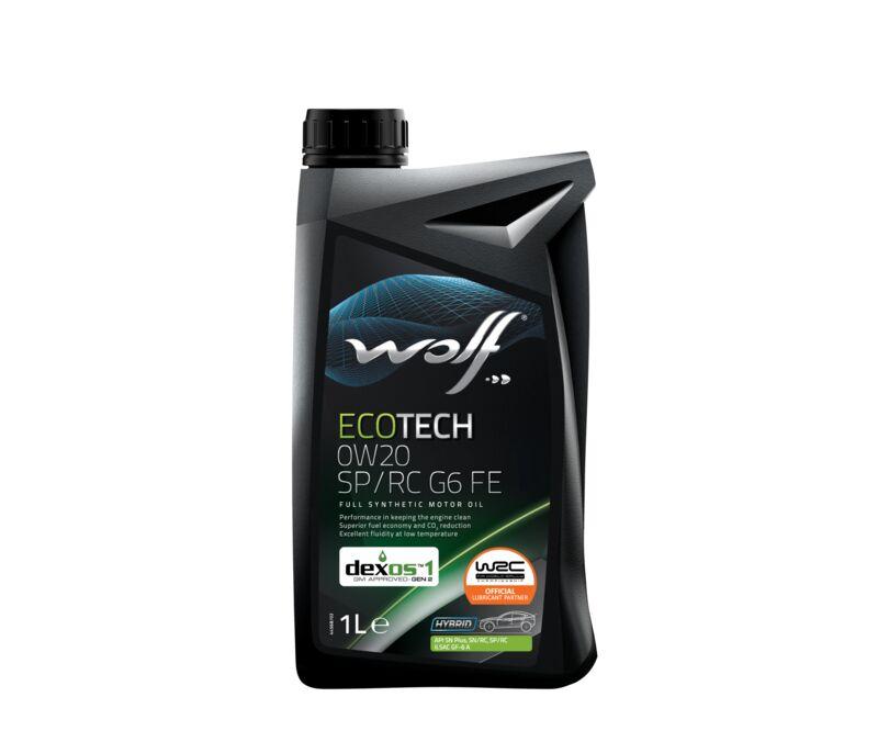 WOLF - Huile moteur Ecotech 0W20 SP/RC G6 FE - 1L - Faible viscosité et fluidité remarquable - Réduction usure et CO2_0