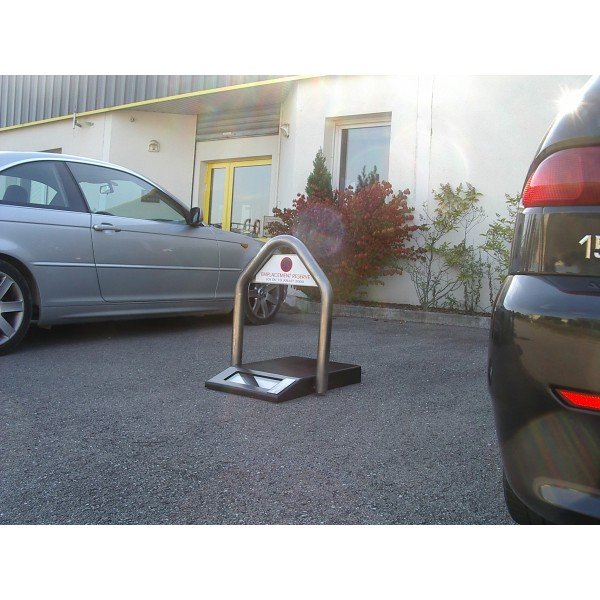 Arceau de parking en inox blindé - Télécommande incluse - Hauteur 820 mm_0
