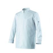 Aspin - Veste de cuisine Robur - Col officier - Boutons pressions cachés et finitions surpiquées_0