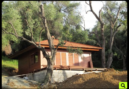 Chalet en bois - double paroi - 56 m² en kit - multipente - isolation RT2012 - bois exotique Merbeau_0