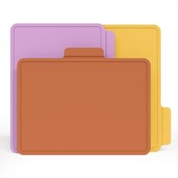 CIARRA Ensemble de planches à découper 3 pièces en TPU, multicolore, sans BPA, flexible, léger, planche à découper de cuisine VMSET3 - multicolo_0