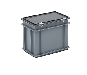 Coffret en plastique gris pour l'industrie - 300x200x235 mm_0