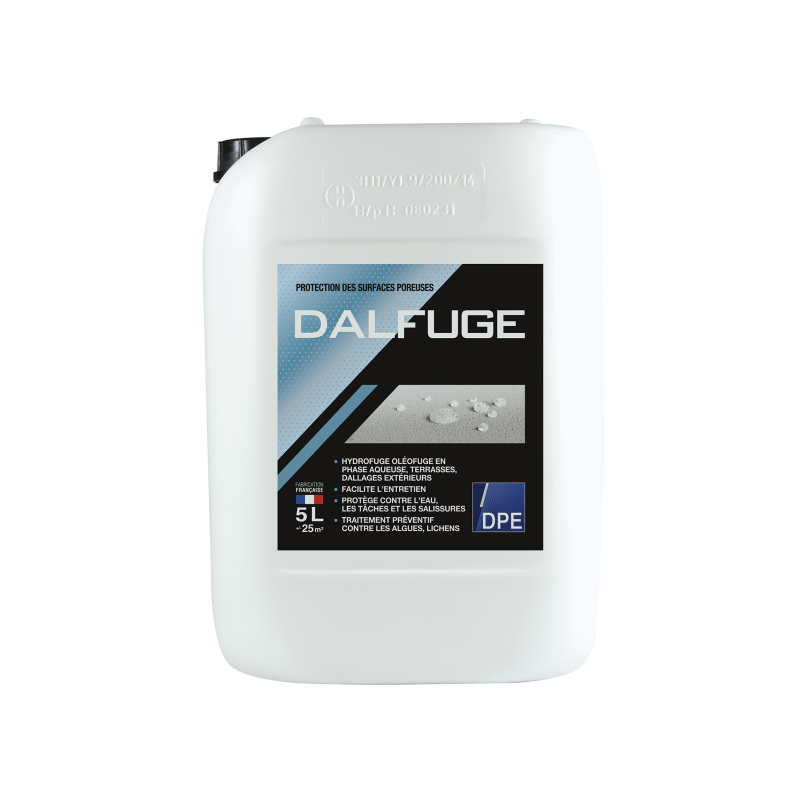 Hydrofuge oléofuge en phase aqueuse - Parfaitement stable aux rayons U.V. - Dalfuge DPE Réf. AG01227_0