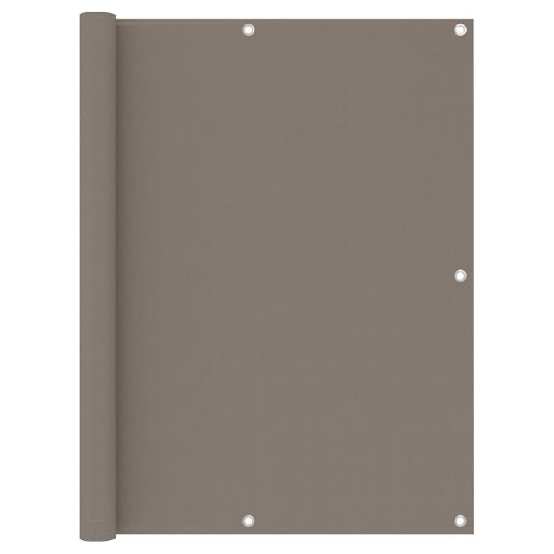 ÉCRAN DE BALCON BRISE PARE VUE PROTECTION CONFIDENTIALITÉ 120 X 300 CM TISSU OXFORD TAUPE 02_0010372_0