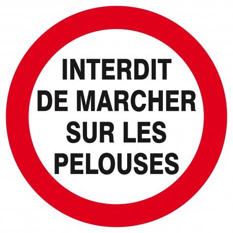 Interdit de marcher sur les pelouses d.300mm TALIAPLAST | 622257_0