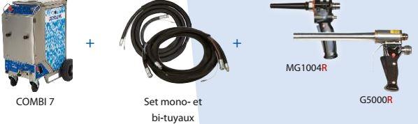 Machine de nettoyage cryogénique - Combi 73R - Configuration mono- et bi-tuyaux_0