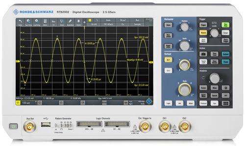 Oscilloscope 2 voies 10-en-1, 10bits, 10mpts, 10.1