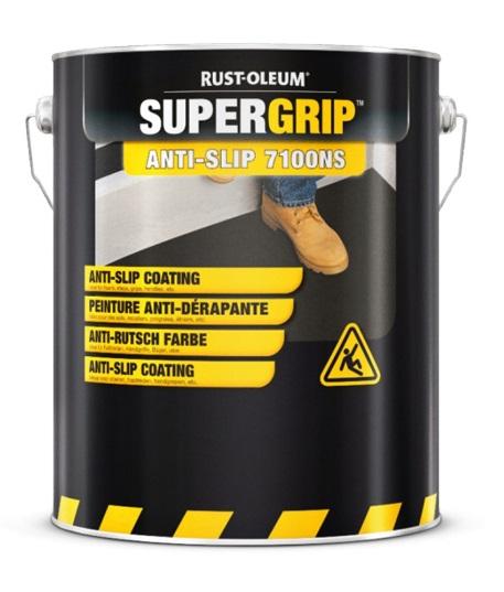 Peinture antidérapante noir foncé ral 9005 supergrip 1k pour seau de 5l rust-oleum - 7179ns.5 - 487183_0