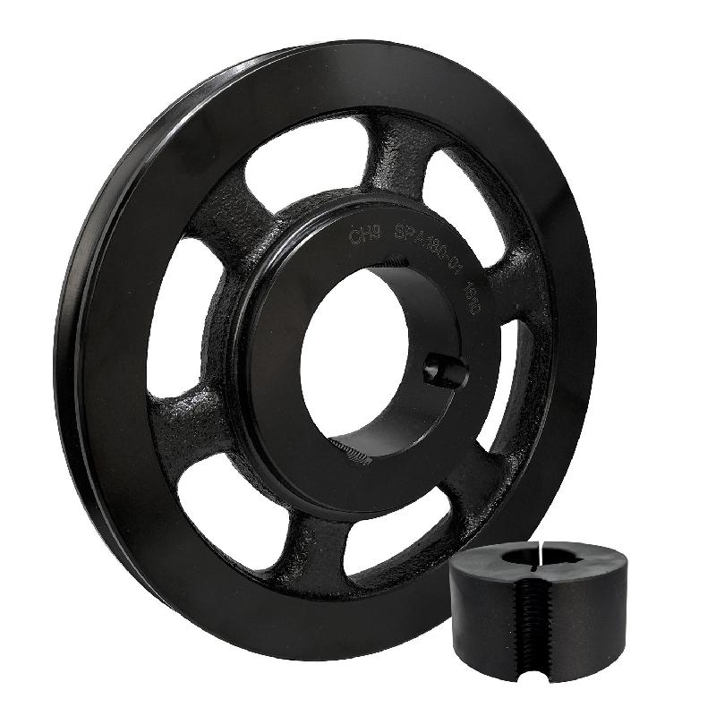 Poulie Trapézoïdale HA SPA 200mm 1x13mm - Poulie Moteur Électrique Acier Galvanisé