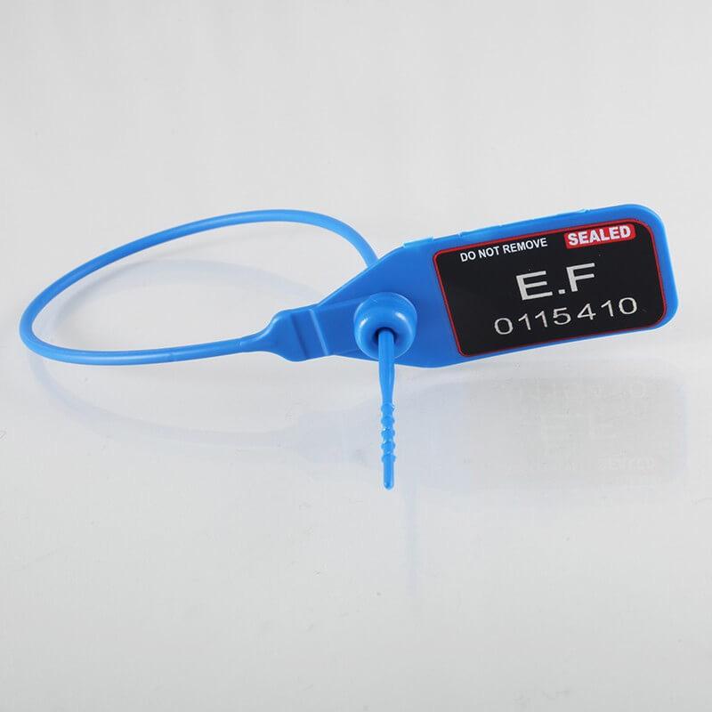 Scellé à tige lisse en polypropylène (PP) - Longueur 385 mm - Tige Ø2.3 mm - Tête 19x32 mm - Bleu_0