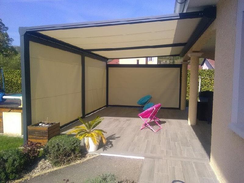 Store Screen Coffre 115 Toile UO Plus Acrylique Vertical Extérieur Motorisé pour Pergola et  Véranda Sur Mesure Référence: Store 115 UO+ Acrylique_0