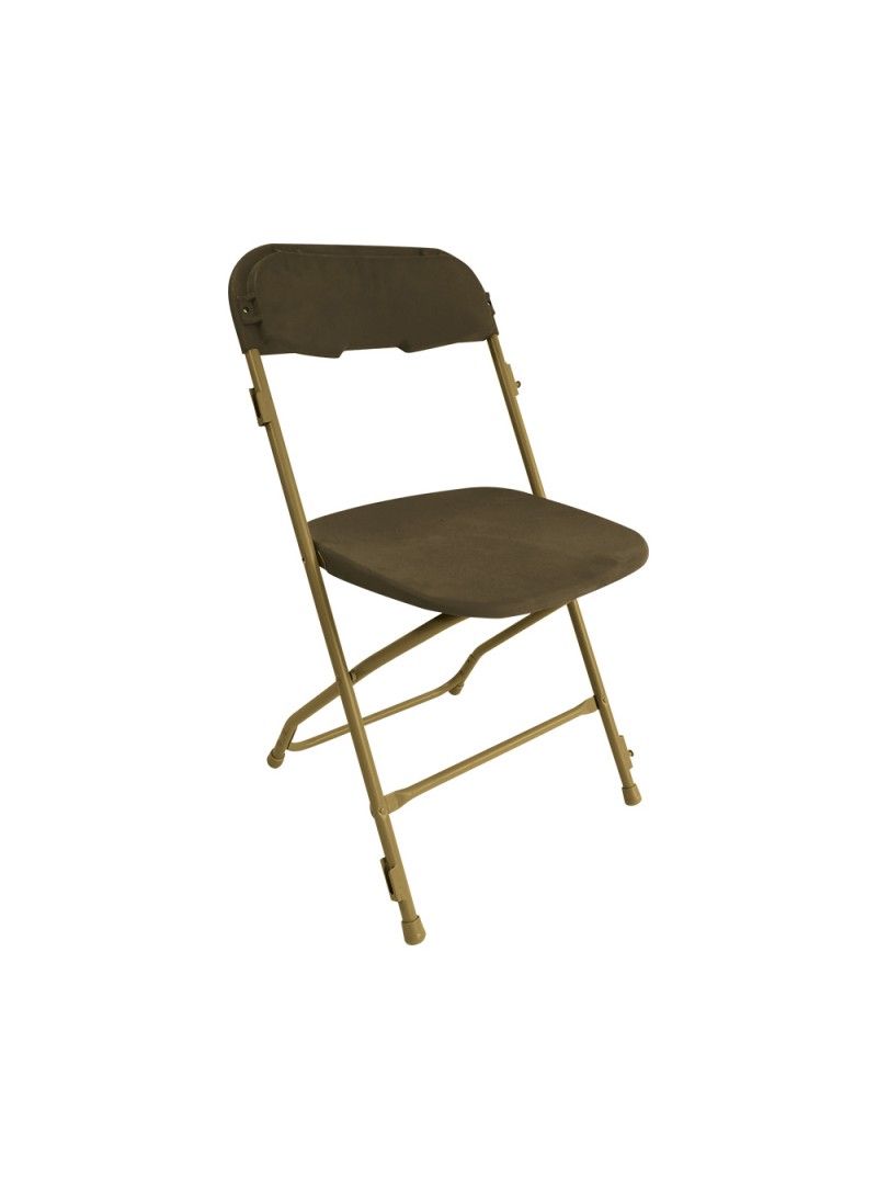 Suzy - chaise pliante en plastique attachable pour extérieur et collectivité - Vif Furniture - bronze/chocolat_0