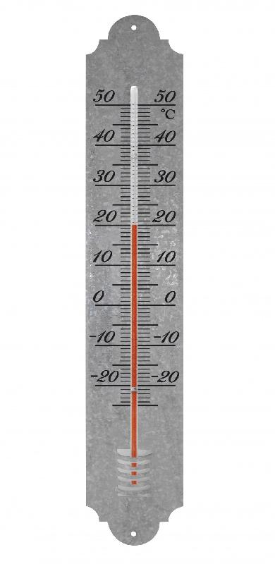 Thermomètre intérieur ou extérieur INOVALLEY Z500 - Acier - Type traditionnel - À fixer_0