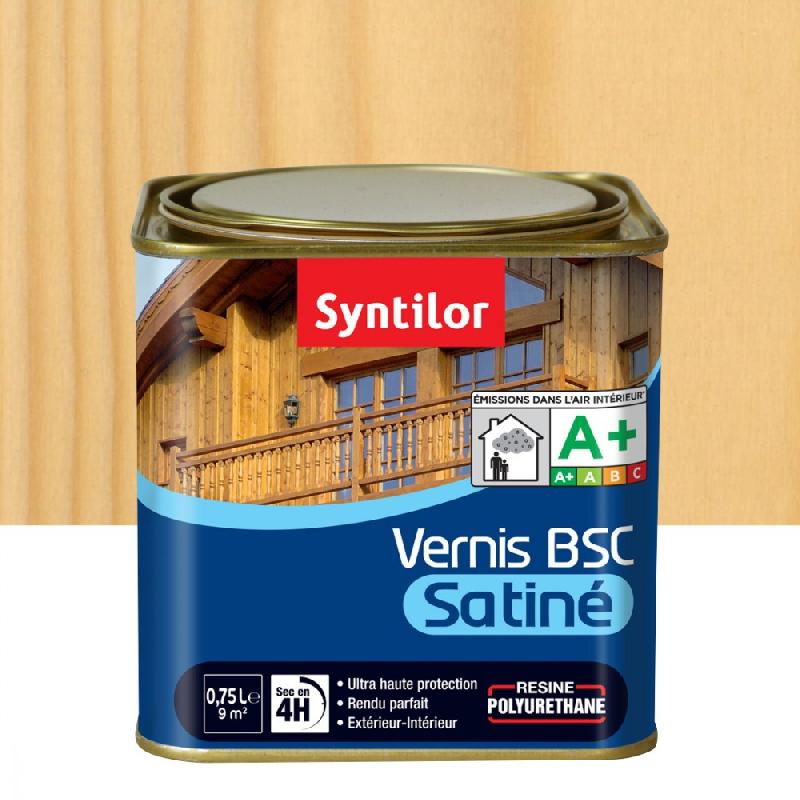 Vernis bois extérieur SYNTILOR bsc incolore satiné 0.75 l_0
