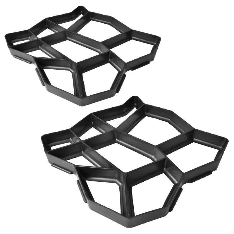 Vidaxl moule de pavé de jardin 42 x 42 x 4 cm 2 pcs 41370_0