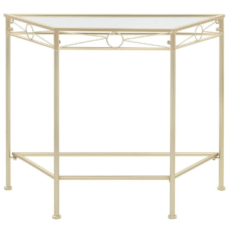 VidaXL Table d'appoint Style vintage Métal 87 x 34 x 73 cm Doré Modèle Nova Classic - 245934_0