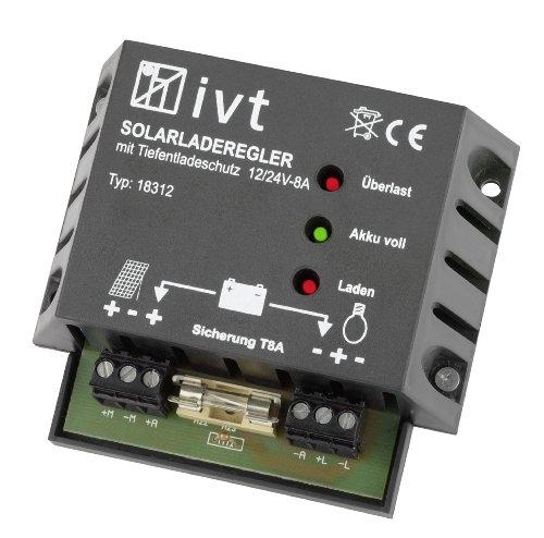 IVT 200001 - Régulateur de charge solaire 12/24 V - 8 A_0