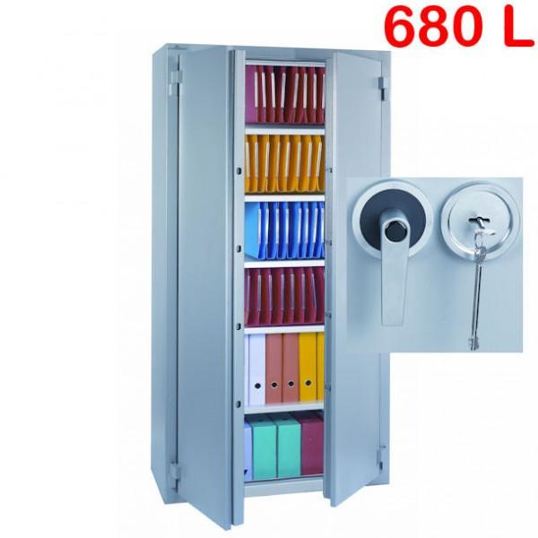 Armoire ignifuge Super Protect - 680 litres - Fermeture à clé ou à code - HARTMANN TRESORE_0