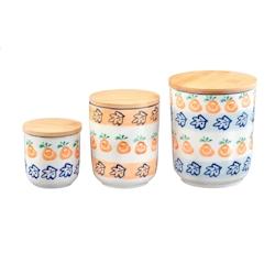 Bjorn Bocal de cuisine NAPOLI - 3 pièces - Agrume - blanc 3760293968919_0