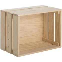 Caisse en pin massif modulable Home box Grande Astigarraga - beige 8422341599210_0