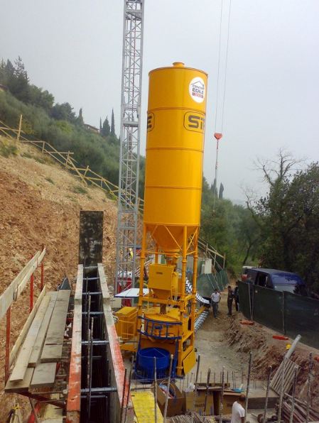Centrale à béton de chantier - SIPE TORRE 1100 - production 0.75 m3 par gâchée - débit 20/22 m3/h_0