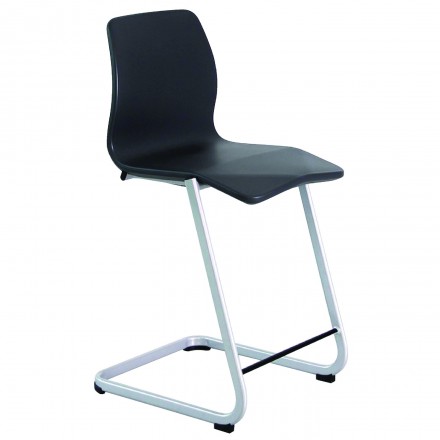Chaise ergonomique Opti+ Move - Soutien lombaire, coque en polypropylène recyclable, piétement gris_0