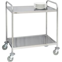 Chariot en inox 2 plateaux Casselin - blanc inox CCI2_0